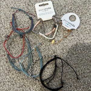 10 Pura Vida Colorful Bracelet Collection - 4 NWT and 6 EUC